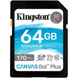 KINGSTON CanvasGo! Plus SD memory card 64GB SDG3/64GB 740617301397