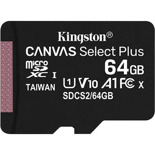 Micro SDXC Kingston 64GB Canvas Select Plus C10 + SD adapter SDCS2/64GB