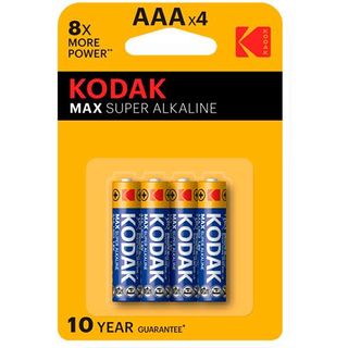 Kodak Pilha Alcalina Max AAA LR03,4 Unidades