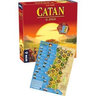 Catan: O Jogo com Mapa de Portugal - Devir - Edição Limitada