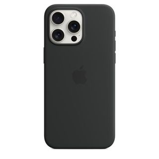 Capa Silicone Apple com MagSafe para iPhone 15 Pro Max - Preto (194253940029)