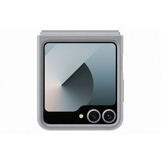 Capa Samsung em Pele para Galaxy ZFlip 6 - Cinza (8806095611907)