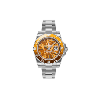 BAPE Type 2 BAPEX Color Camo Watch Orange