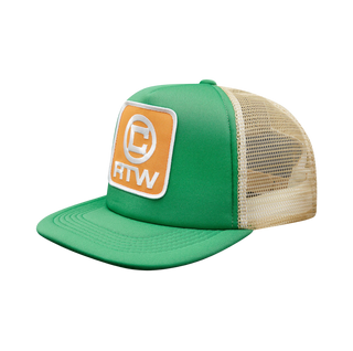Corteiz Box Logo Trucker Green