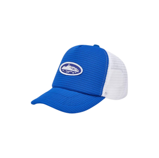 Corteiz Short Peak Trucker Hat Royal Blue