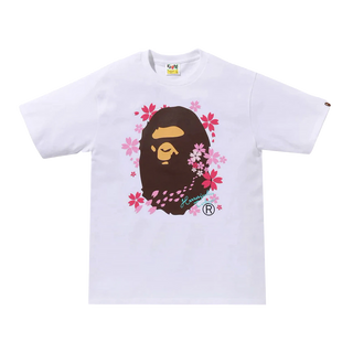 BAPE Sakura Ape Head Tee (SS24) White White / XL