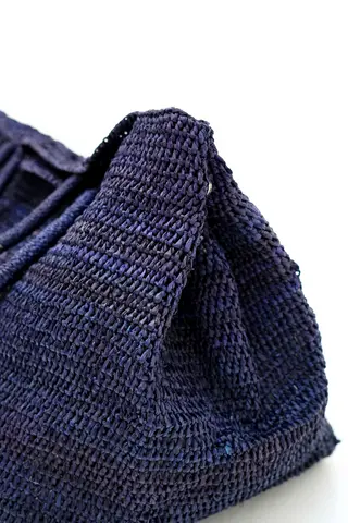 Bolso Paula Rafia Azul