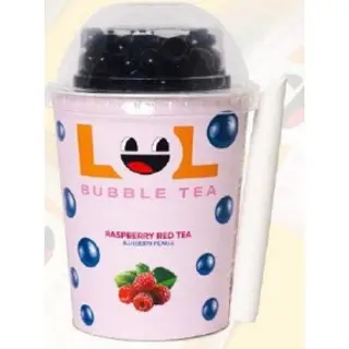 გამაგრილებელი სასმელი "LOL" Bubble Tea წითელი ჩაის და მოცვის არომატით 275მლ.