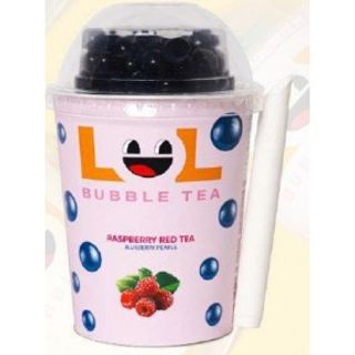 გამაგრილებელი სასმელი "LOL" Bubble Tea წითელი ჩაის და მოცვის არომატით 275მლ.