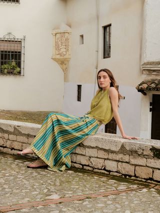 Falda Felice Print Green Medium