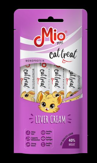 MIO TREATS - CREAM WITH LIVER - 4*15 GR