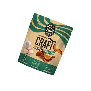 Грінки житньо-пшеничні хвилясті «Flint Craft Grenki» зі смаком часнику, 80г