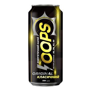 Напій енергетичний безалкогольний OOPS Original класичний 0.5л