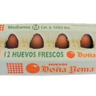 Huevos Doña Yema (12 unidades)