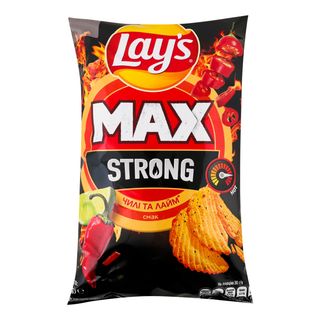 Чипси LAY'S Max Чилі та лайм стронг / 95г