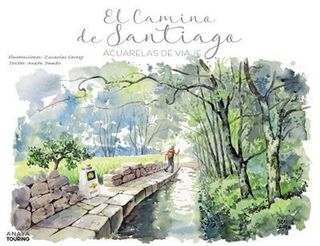 El camino de santiago-acuarelas de