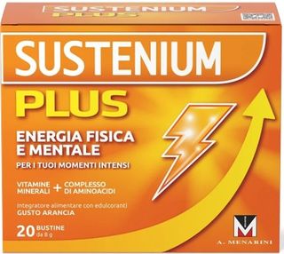 SUSTENIUM PLUS Energia Fisica e Mentale 20 buste Gusto Arancia
