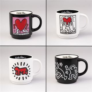 Juego de 4 tazas Erik Keith Haring