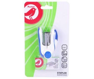 Grapadora Peq.Nº26/06 400 Grapas Color Surtd. Auchan