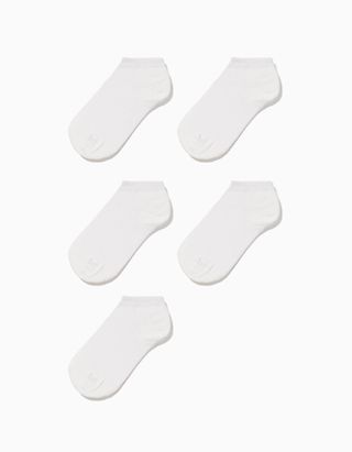 Pack 5 Pares de Meias Curtas Lisas para Menino - Tamanho 35/37