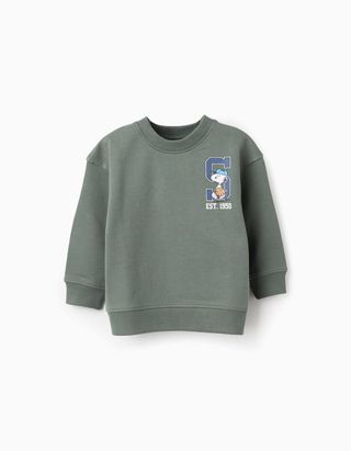 Sweat de Algodão para Bebé Menino 'Snoopy' - Tamanho 18/24M