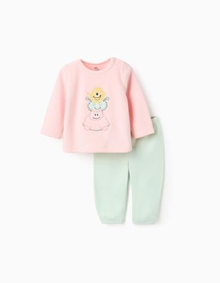 Pijama Polar para Bebé Menina 'Monstros das Emoções' - Tamanho 24/36M