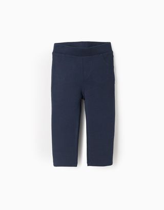 Jeggings Cardadas Lisas para Bebé Menina - Tamanho 24/36M