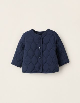 Casaco Acolchoado Fino para Recém-Nascido - Tamanho 6/9M