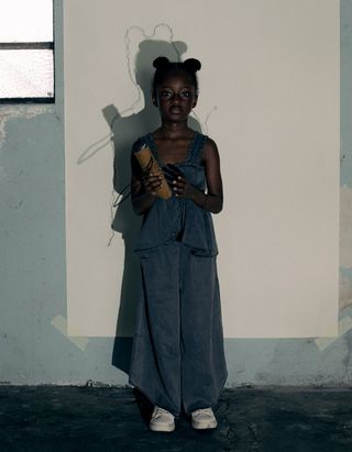 Top de Alças com Folhos para Menina - Tamanho 9/10