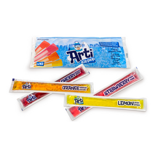 Flan Arti Ice Pop Sabor Fresa, Frambuesa, Naranja Y Limón 10Ud 600Ml