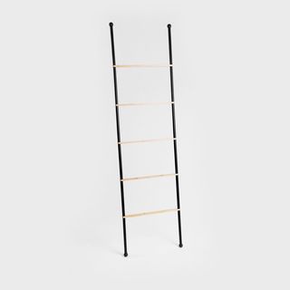 Drabinka TARU na ręczniki czarna 45x2x159,5 cm