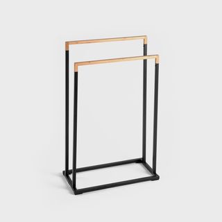 Stojak | COPER | na ręczniki czarny | 45x21x76 cm | 732645