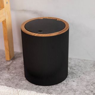 Kosz łazienkowy | DIALL | czarny | 19x19x23 cm | 859996