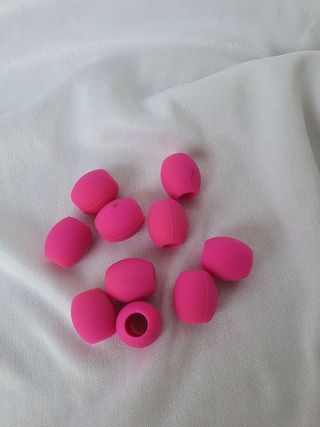 Matte Pink Silicon kids Beads