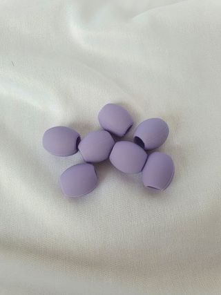 Matte Lilac Silicone Beads