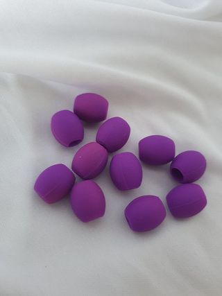 Dark Purple Silicone Beads