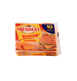 Fromage slice burger cheddar PRESIDENT 150GR