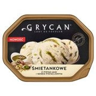 Grycan Lody śmietankowe z pistacjami i sosem pistacjowym 900 ml