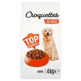 Top Budget Aliments pour chiens adultes avec boeuf 4 kg