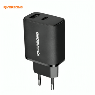 Adaptateur Secteur Riversong 20W SafeKub D3 Dual Ports USB, USB-C