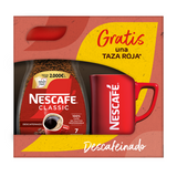 Café Nescafé Classic Descafeinado 200g + Taza Roja