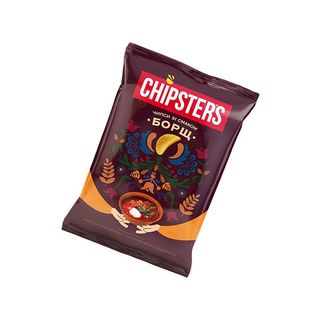 Чипси картопляні «Chipsters» зі смаком борщу, 100г