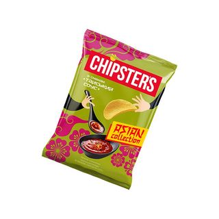 Чипси картопляні «Chipsters» зі смаком тайський соус, 100г