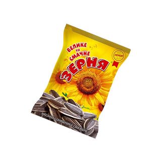 Насіння соняшникове смажене «Велике та смачне ЗЕРНЯ», 90г