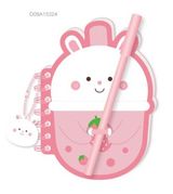ბლოკნოტიMilk Tea Series Wirebound Memo Pad - 80 Sheets (Bunny)