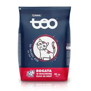 TEO dry cat food with beef 15 kg