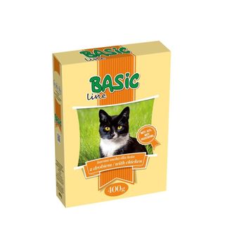 BASIC LINE dry cat food with chicken 400g