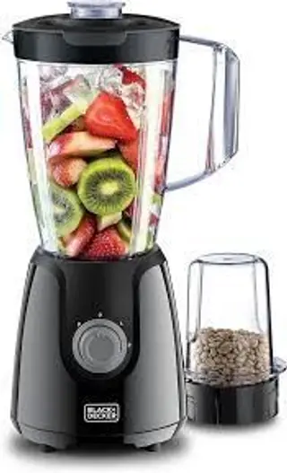 Black And Decker 400W Blender With Grinder Black Bx4130-B5