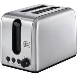 Black And Decker 2 Slice Stainless Steel Toaster Et244-B5