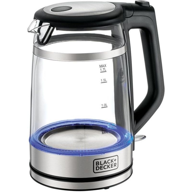 Black And Decker 2200W Double Wall Glass Kettle Gk220-B5
